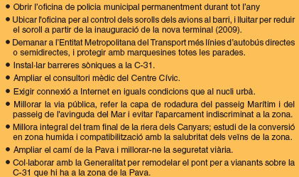 Folleto informativo de ERC Gav&agrave; sobre sus propuestas para Gav&agrave; Mar